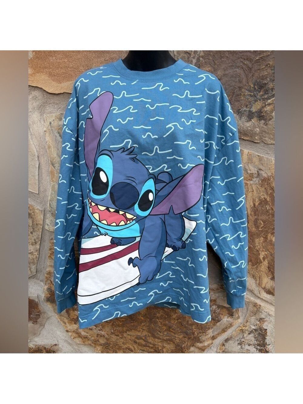 Disneyland Resort Stitch Spirit Jersey Celebration Crew Sweatshirt Walt Disney